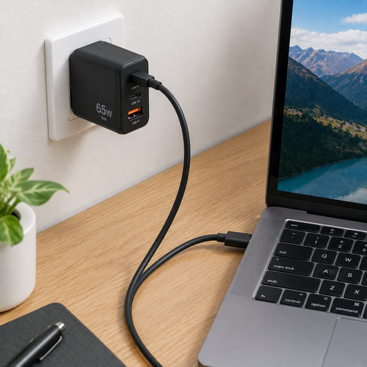 Kelmessa™ 65W GaN Dual-Port USB-C Wall Charger