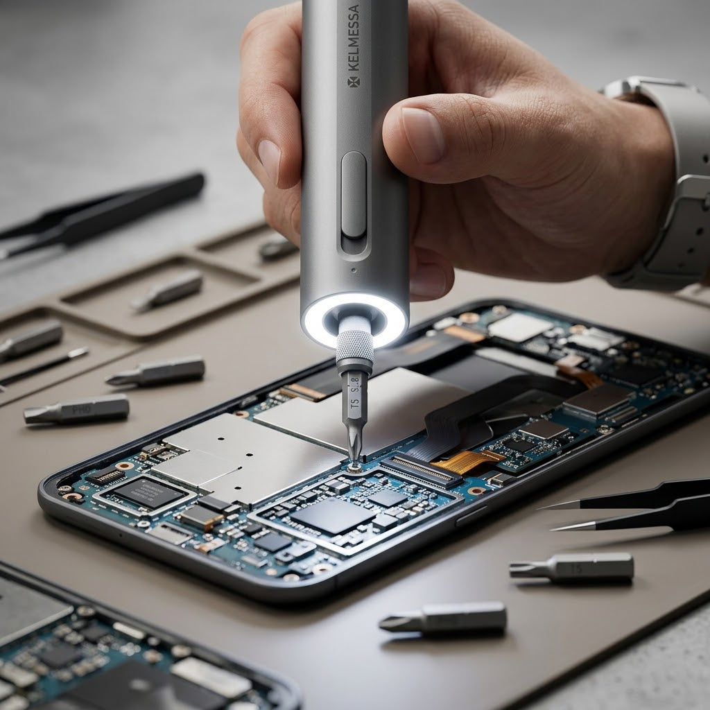 Kelmessa™ Precision Electric Screwdriver Set with 24 Steel Bits - Kelmessa™