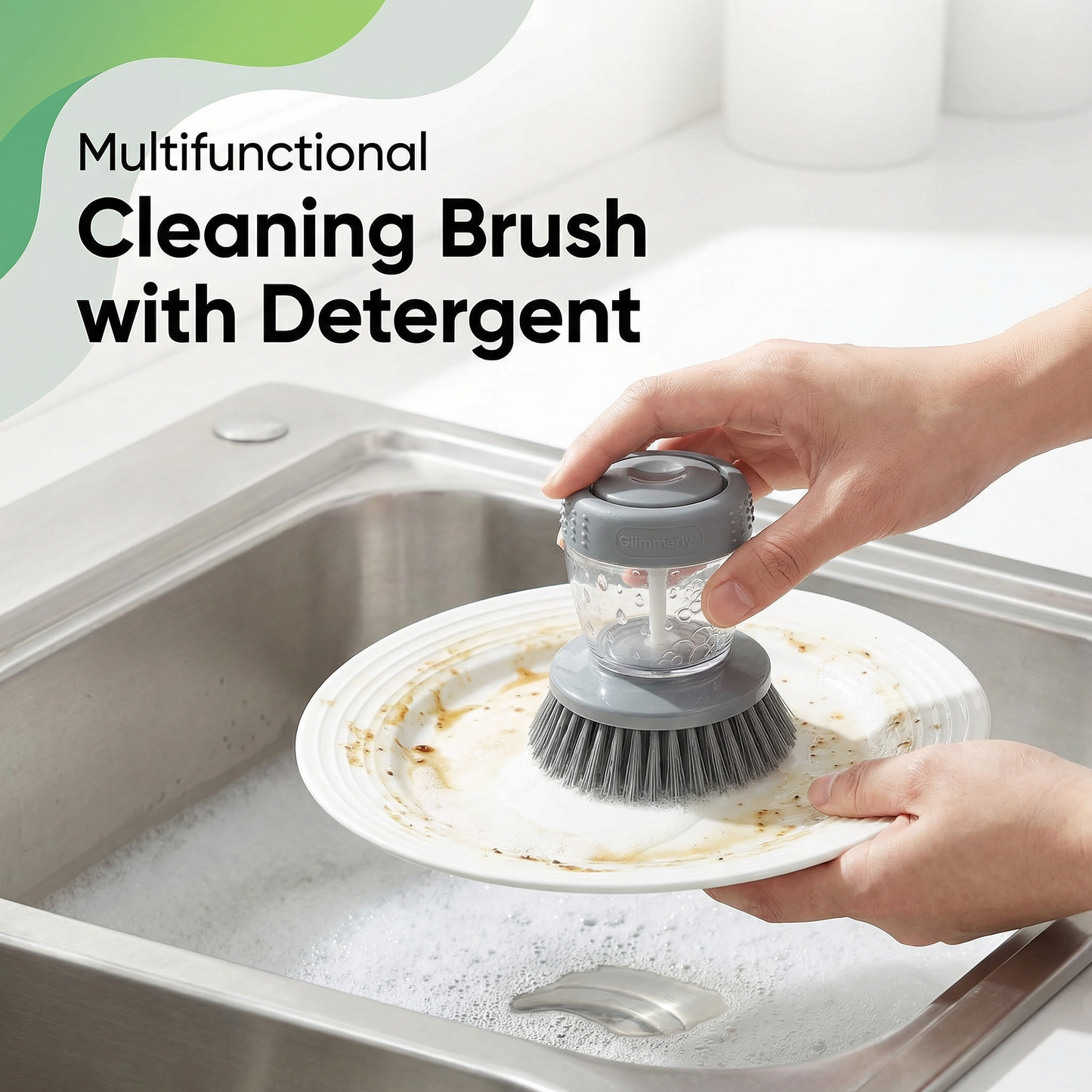 Kitchen Soap Pump Brush