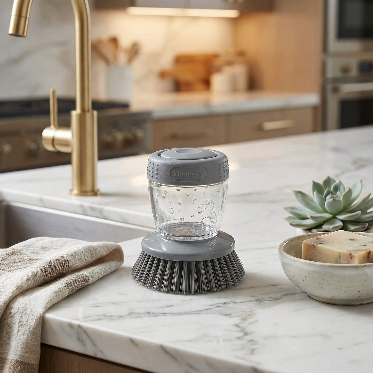 Kitchen Soap Pump Brush
