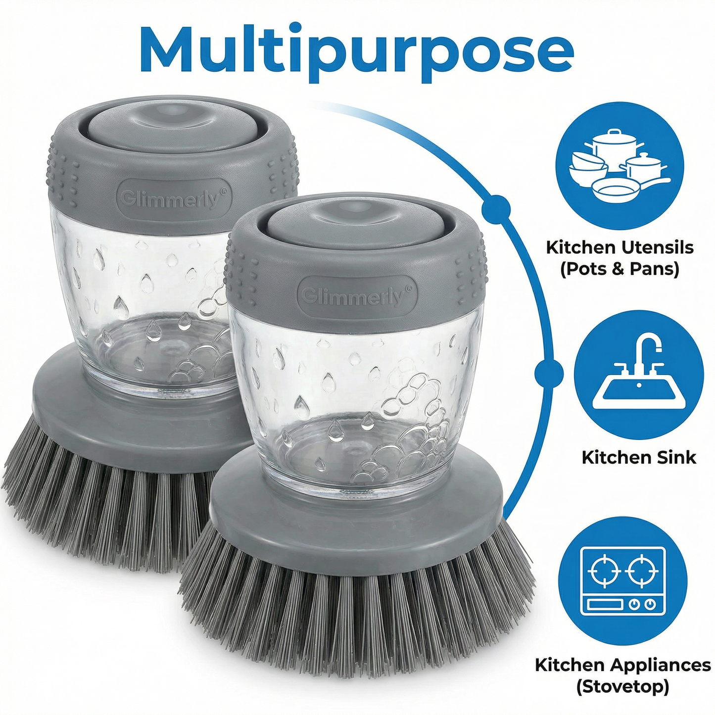 Kitchen Soap Pump Brush