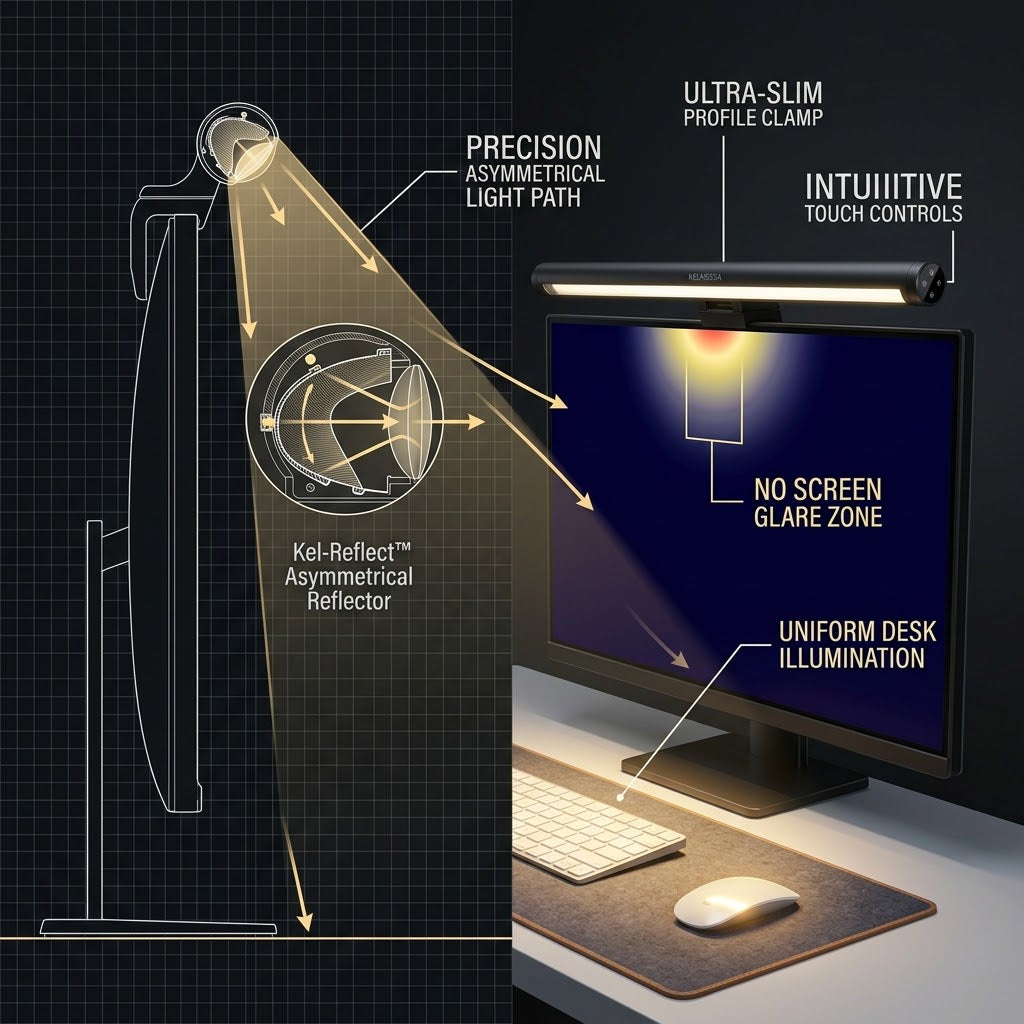 Kelmessa™ Dimmable LED Monitor Light Bar with Touch Controls - Kelmessa™